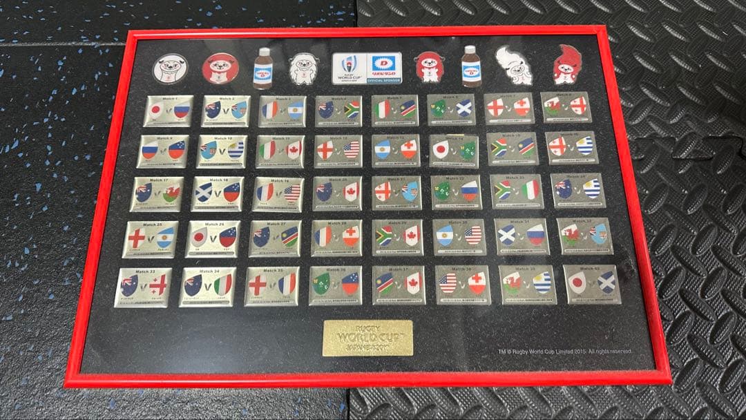 ラグビーワールドカップ2019 全部試合ピンバッジフレーム