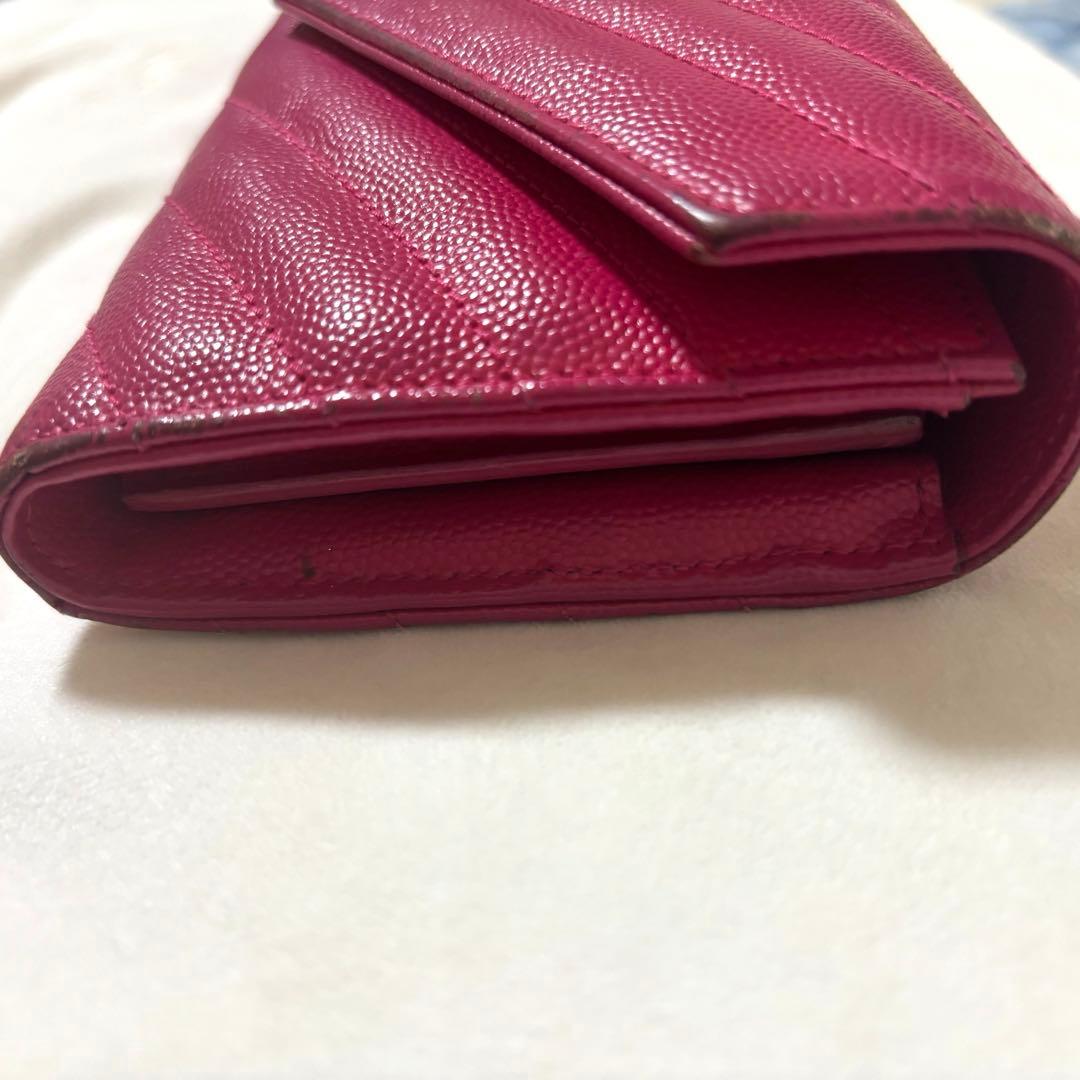 YSL ピンクレザー 長財布
