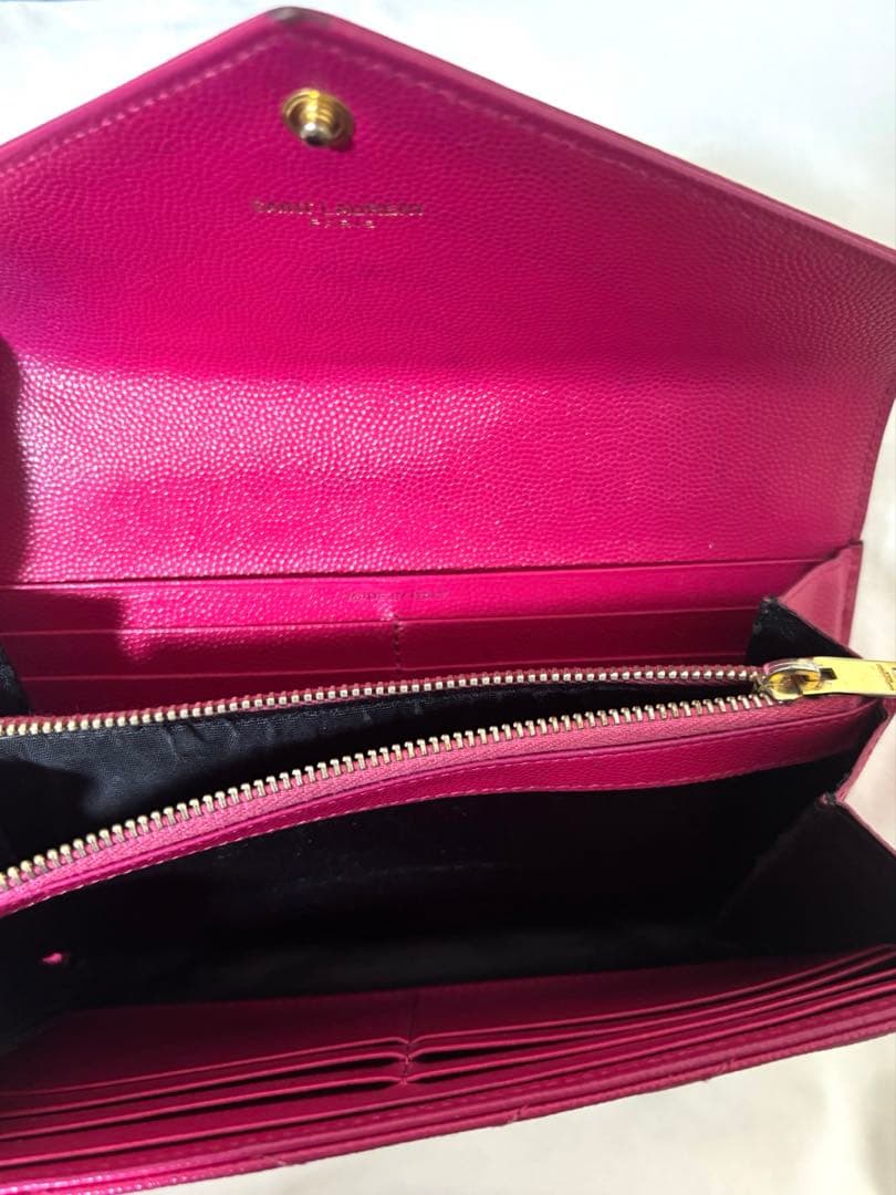 YSL ピンクレザー 長財布