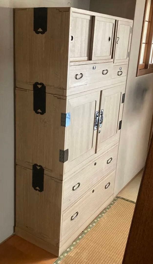 和風木製タンス 桐箪笥 桐ダンス 桐タンス レトロ アンティーク家具 昭和レトロ