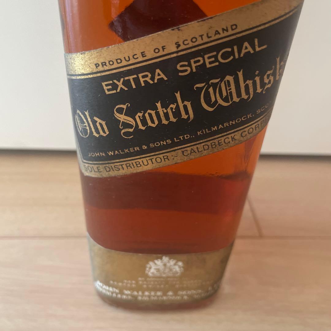 1970年代流通【古酒】　ジョニーウォーカー　ブラックラベル　特急　白紋章