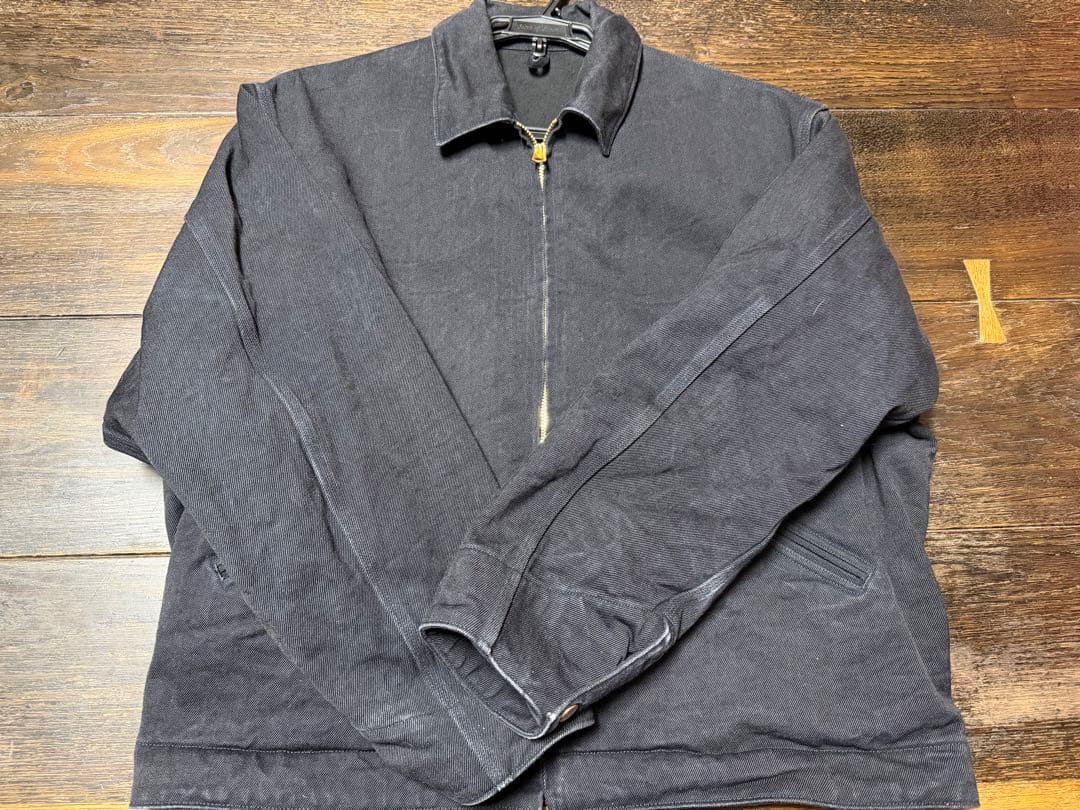 comoli コモリ 26ss ブラックデニムジップショートジャケット