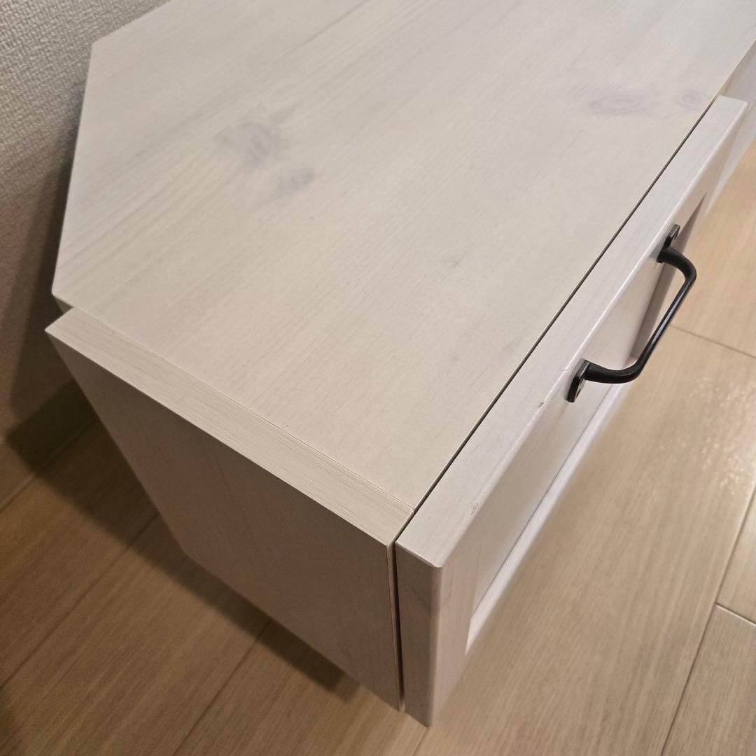 ローボード テレビボード ホワイト 90cm コーナー LU90CTV 佐藤産業