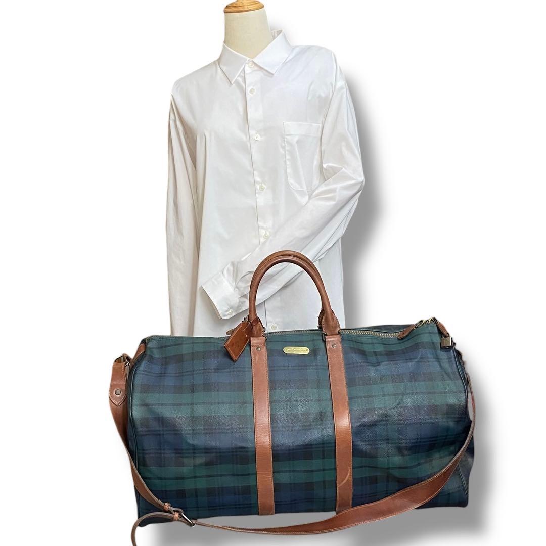 Vintage Polo Ralph Lauren チェック柄 ボストンバッグ