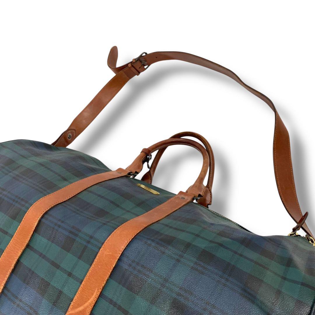 Vintage Polo Ralph Lauren チェック柄 ボストンバッグ