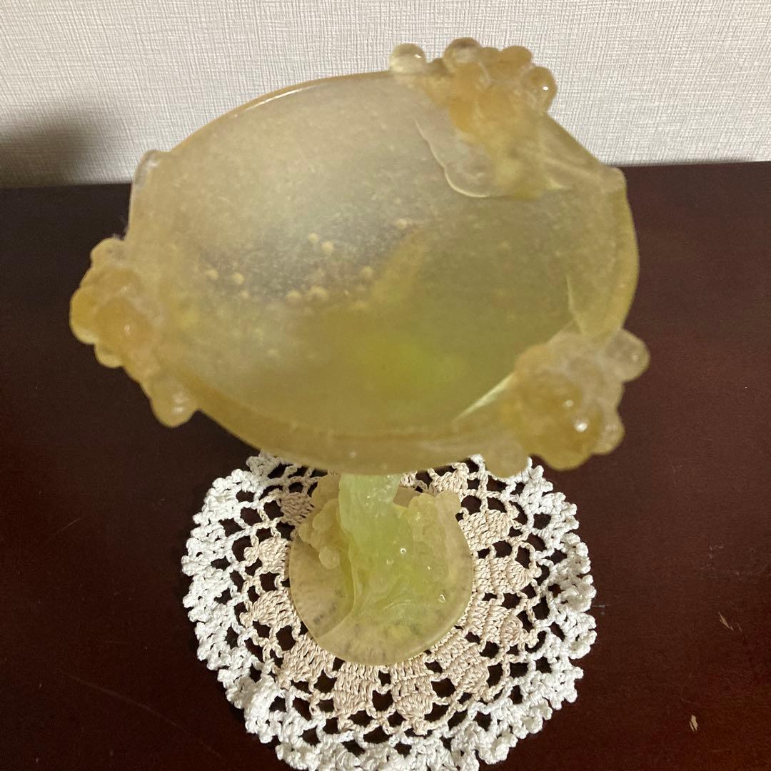 【ドーム（Daum）】高脚 ガラス/ボウル「ミモザ」シリーズ コンポート