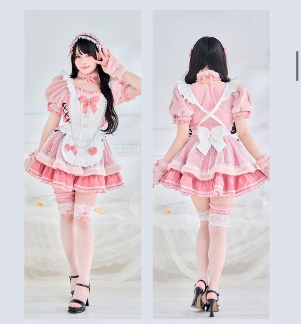 malymoom マリームーン シュガードットシフォンピンクメイド　10点セット