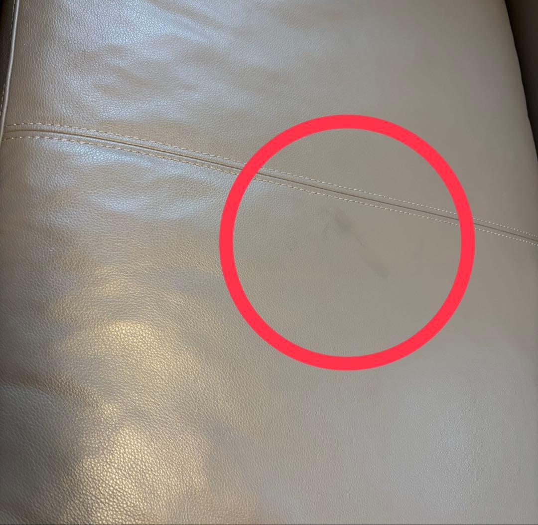 ACTUS 本革カウチソファ（five by five S5507 ）グレー