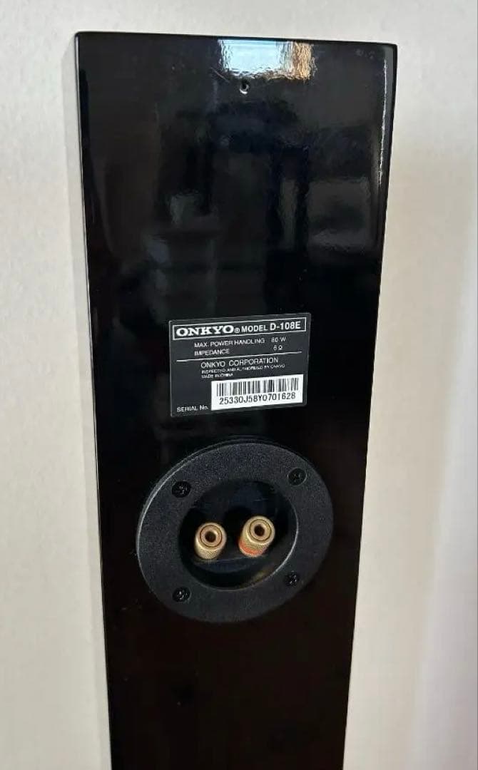 ONKYO D-108Eタワースピーカー 2本セット　ブラック