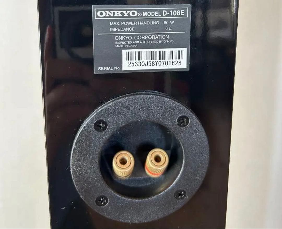 ONKYO D-108Eタワースピーカー 2本セット　ブラック