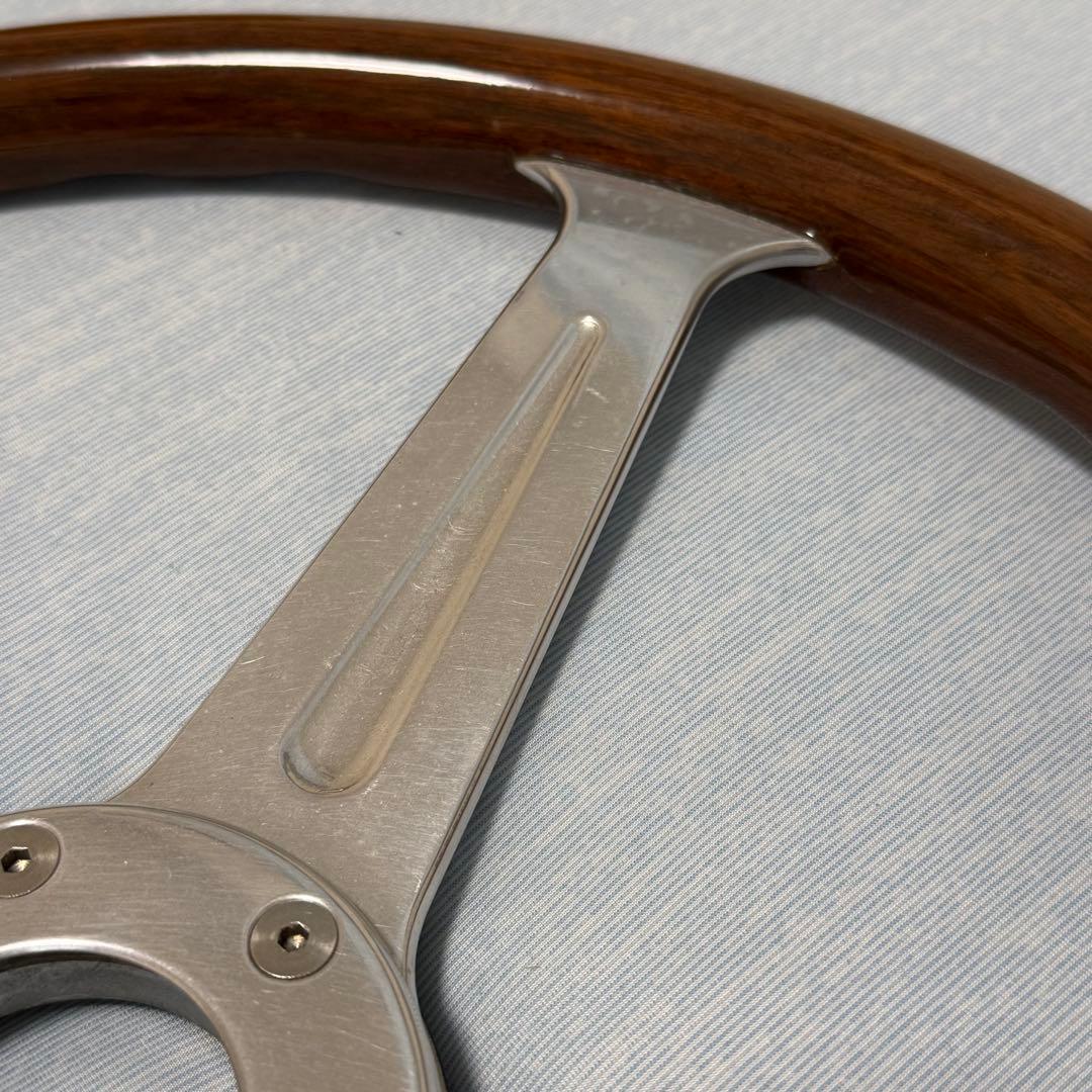 値下げ！MOMO ウッド　ステアリング 3本スポーク　当時物