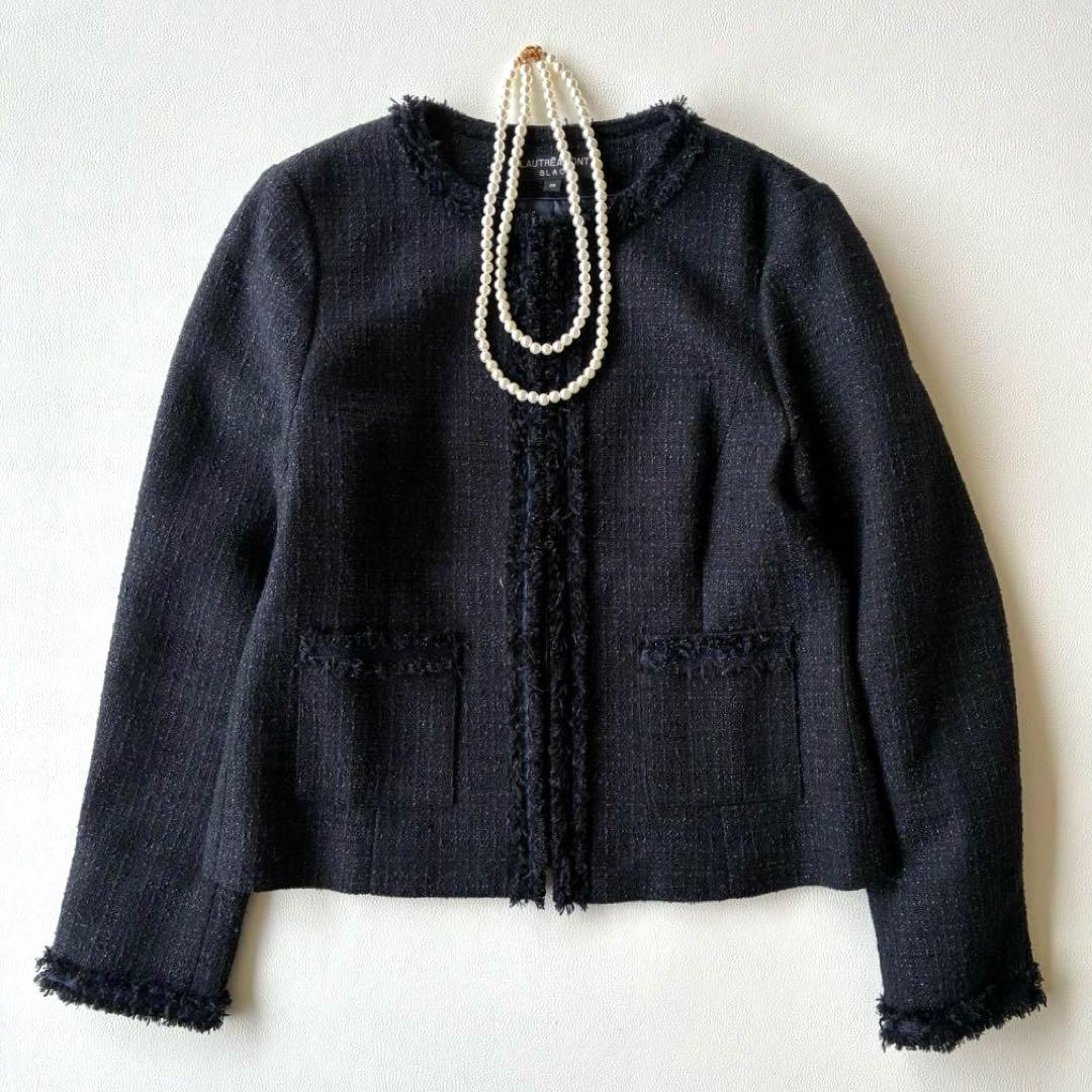 LAUTREAMONT　ツイードノーカラージャケット