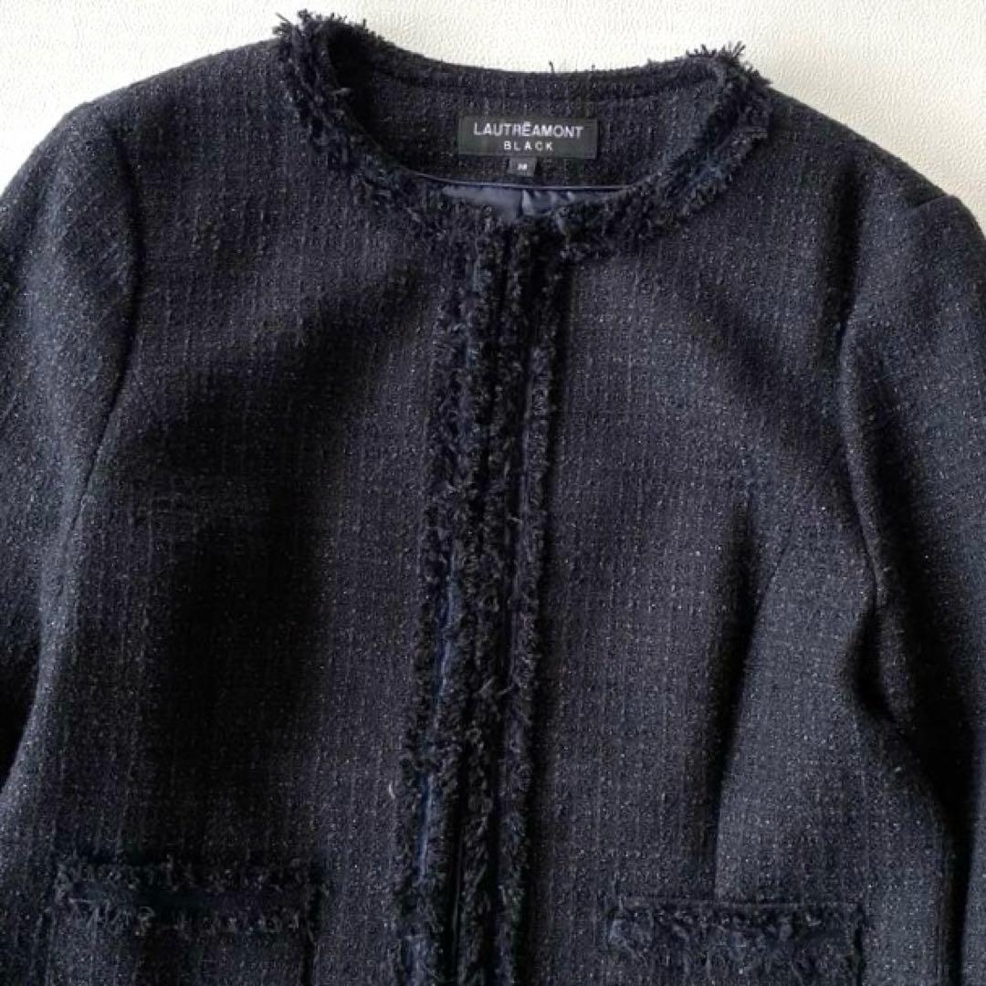 LAUTREAMONT　ツイードノーカラージャケット