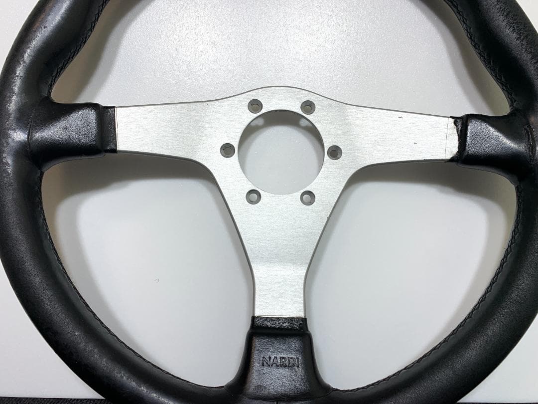 ナルディ ガラ3 タイプ0 レザー ステアリング 35パイ 補修ベースにも