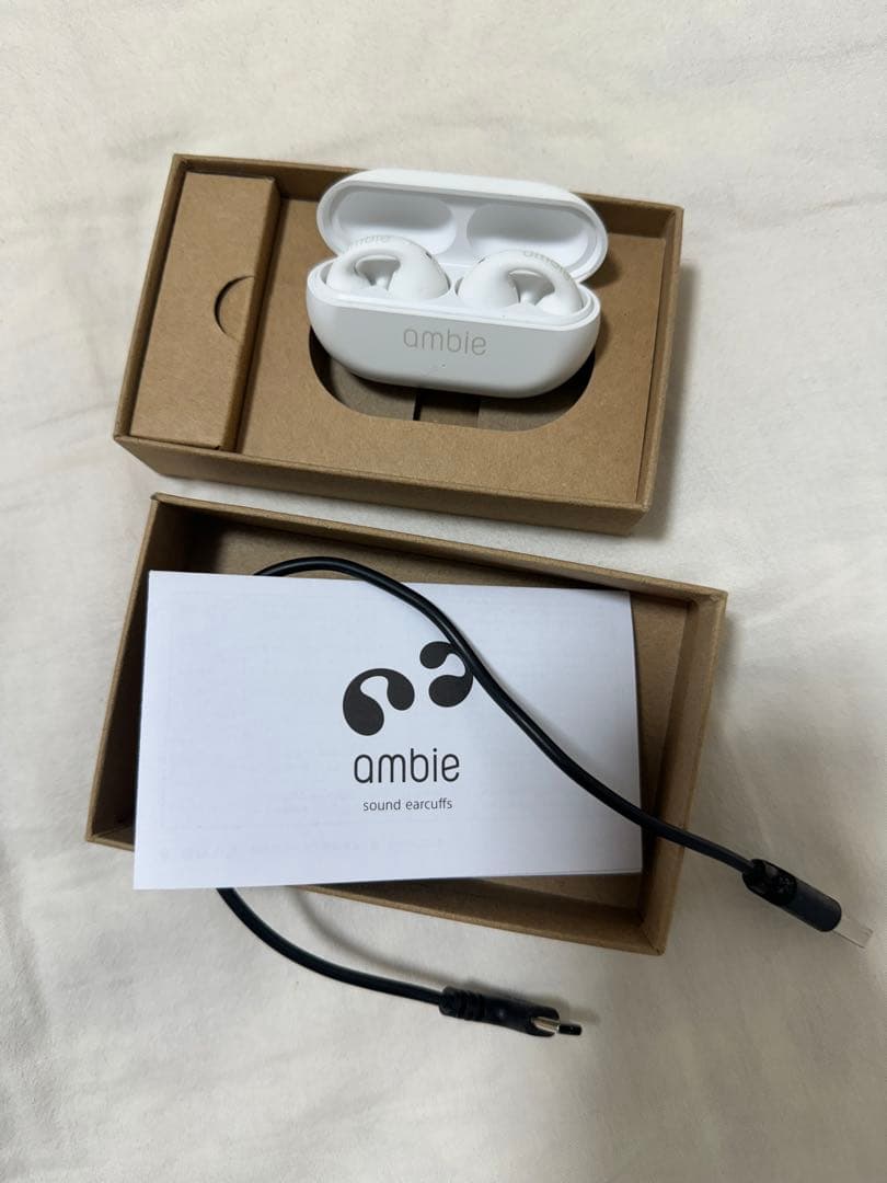 値下げ‼️美品ambie ワイヤレスイヤホン 本体