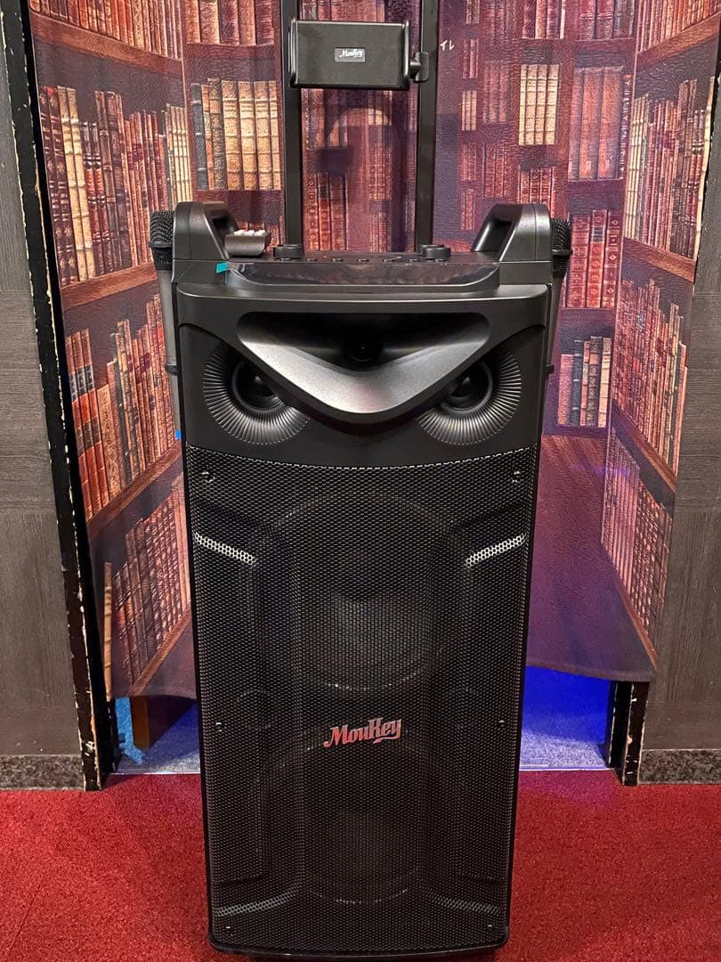 MOUKEY 2ウェイスピーカー　カラオケ　スピーカー