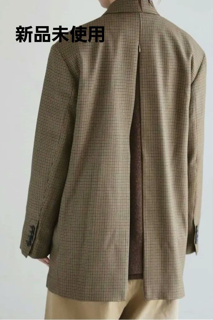 定価89000円　新品　INSCRIRE　チェック柄 テーラードジャケット