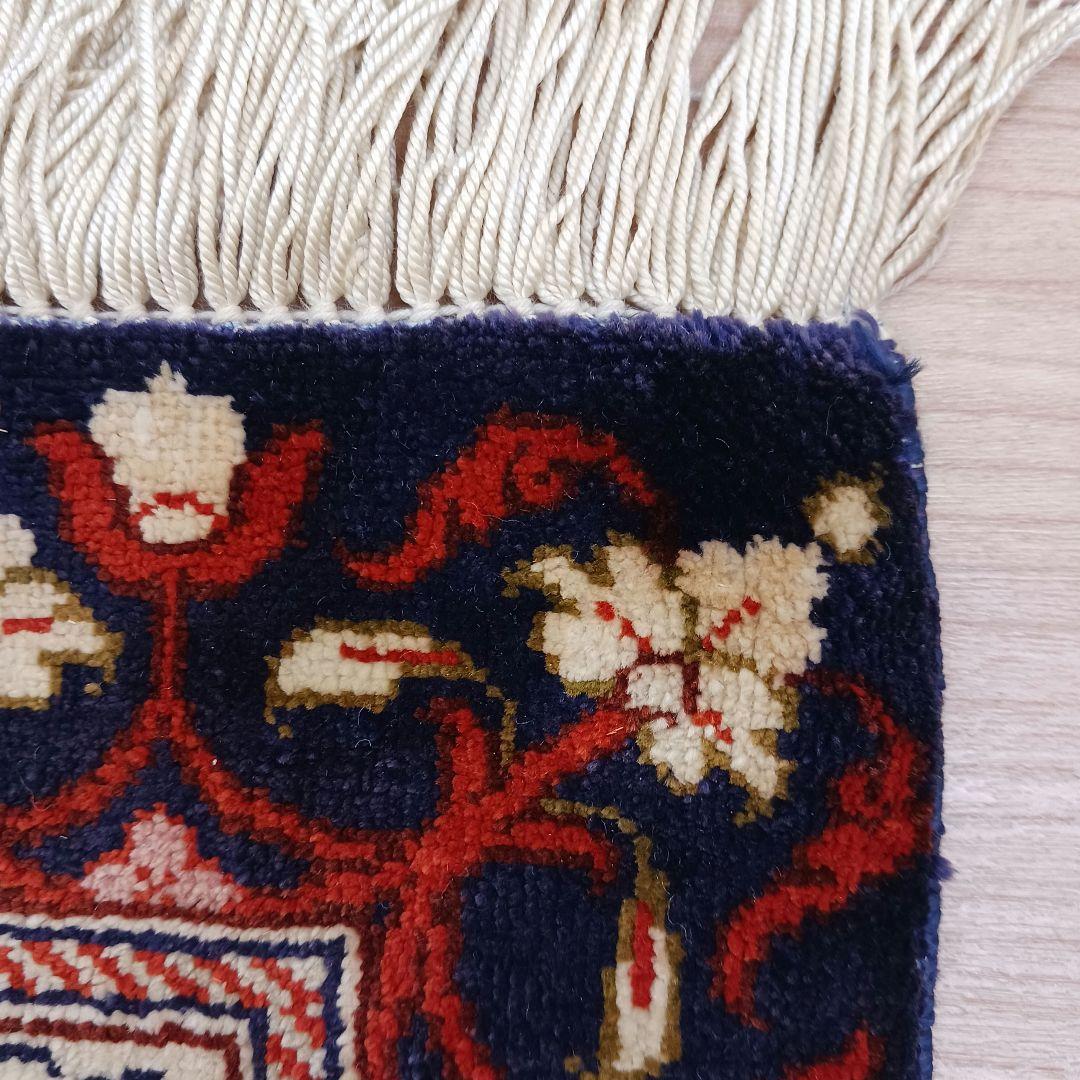 専用 Y3251 高級ペルシャ絨毯 クム産 工房サイン シルク 手織り