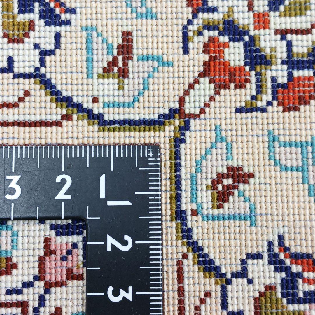 専用 Y3251 高級ペルシャ絨毯 クム産 工房サイン シルク 手織り