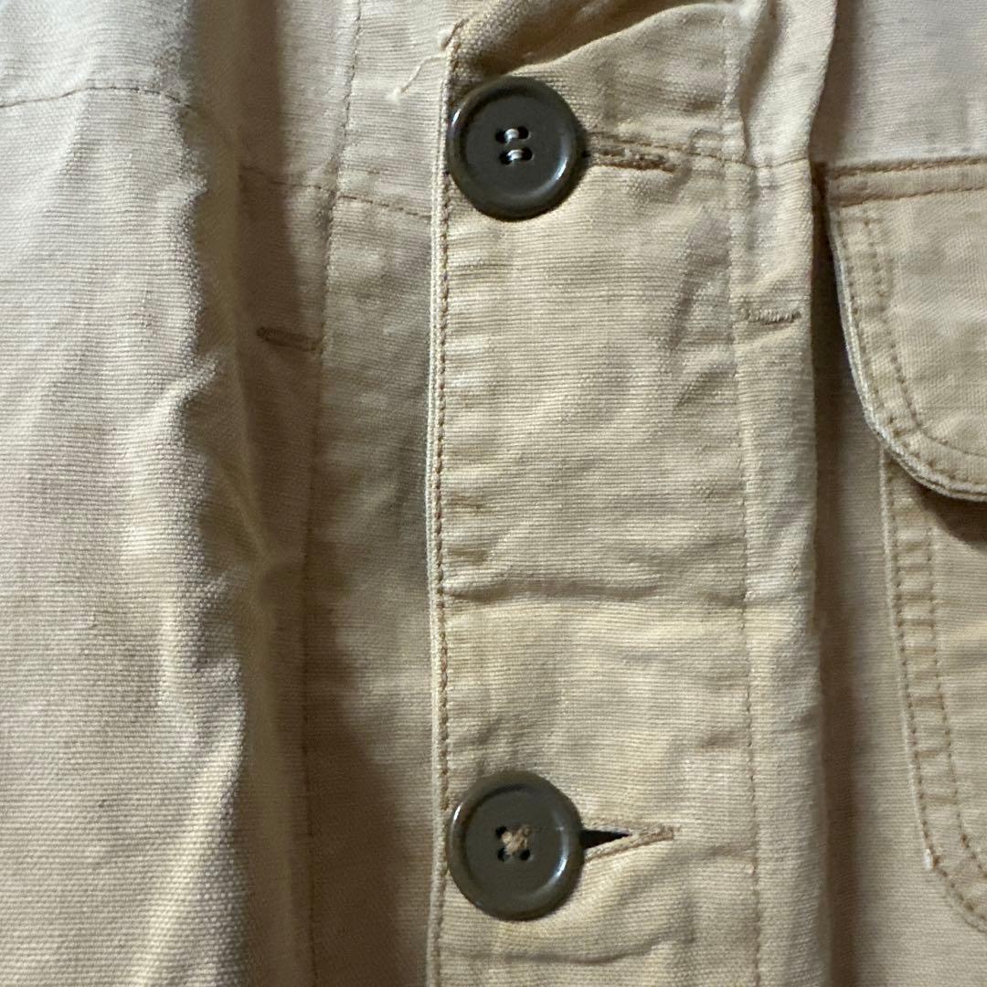 ハンティングジャケット ノーカラー ビンテージ