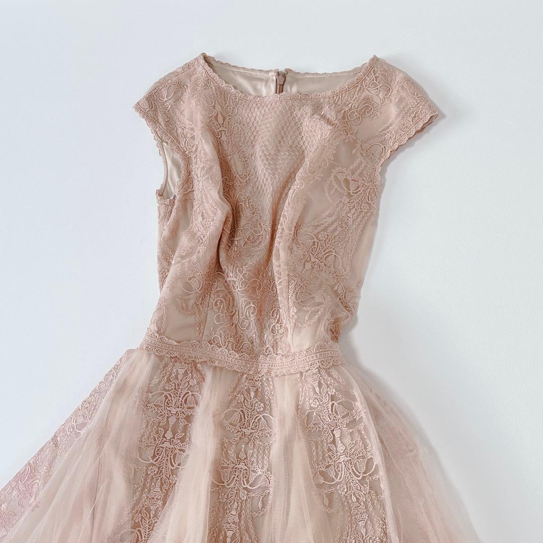 美品✨ TADASHI SHOJI レース チュール ドレス ワンピース