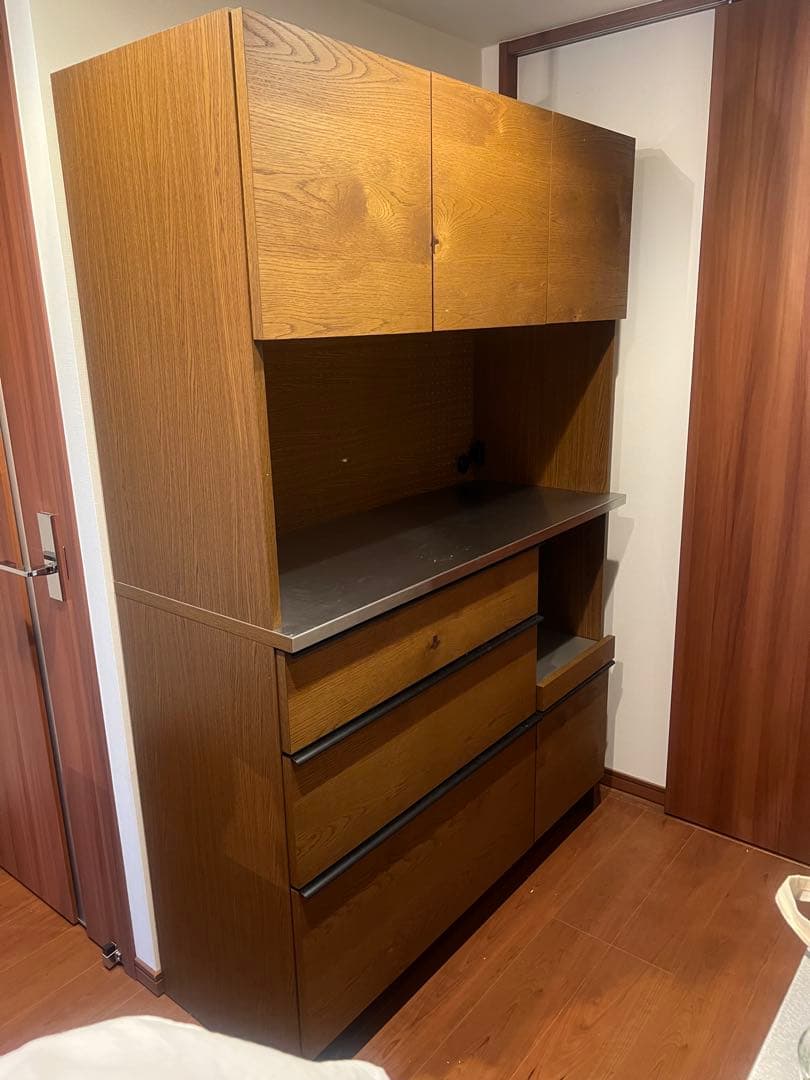 【配送料込】クラッシュゲート 関家具　食器棚　キッチンボード カップボード