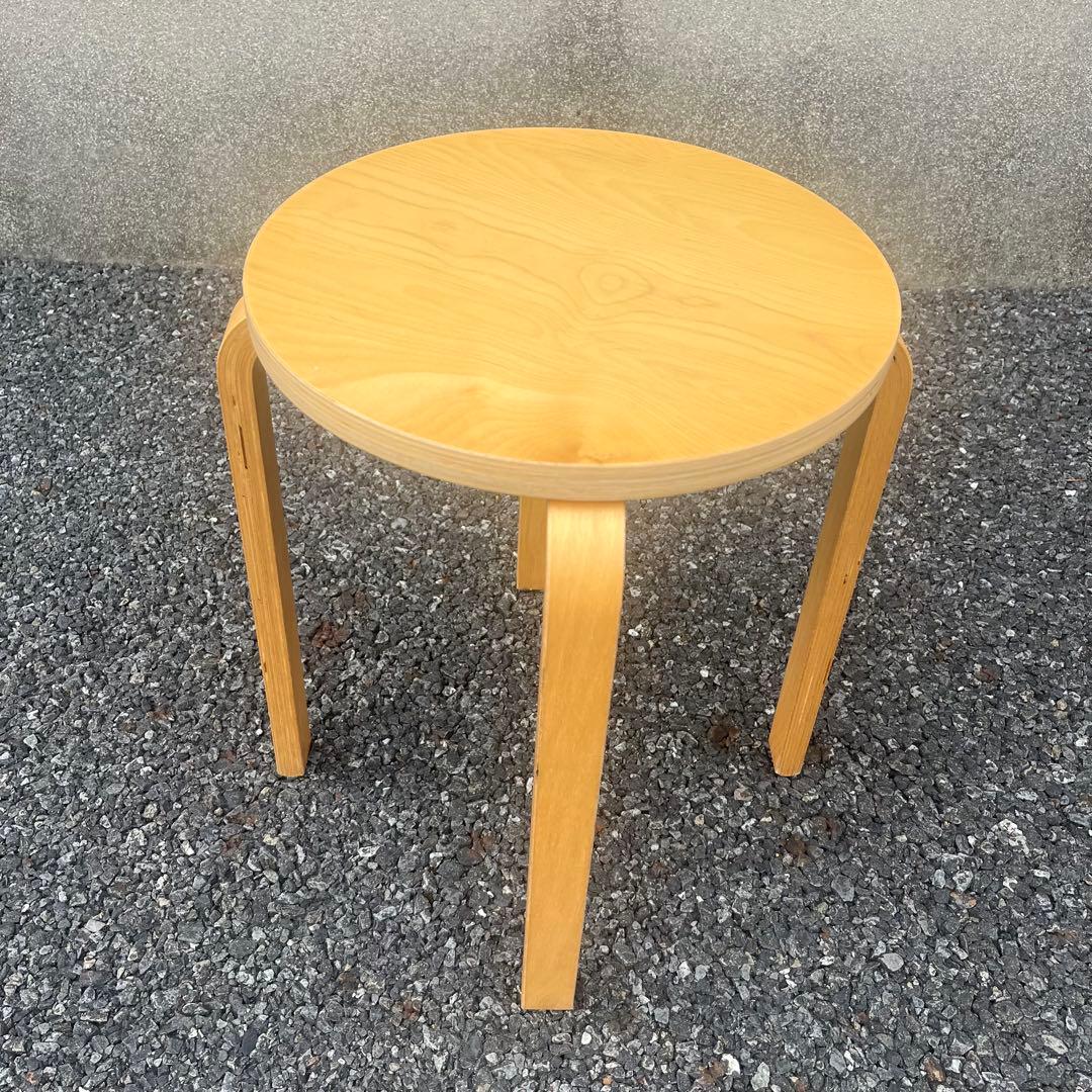 廃盤品　IKEA イケア　フロスタ　スツール　2脚　スタッキングチェア　天然木