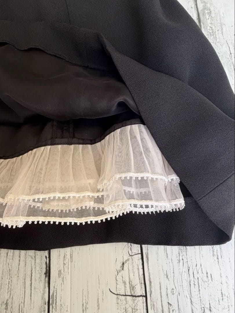 希少♡ディオール　ガリアーノ期　ドレスフレアワンピース　袖レース