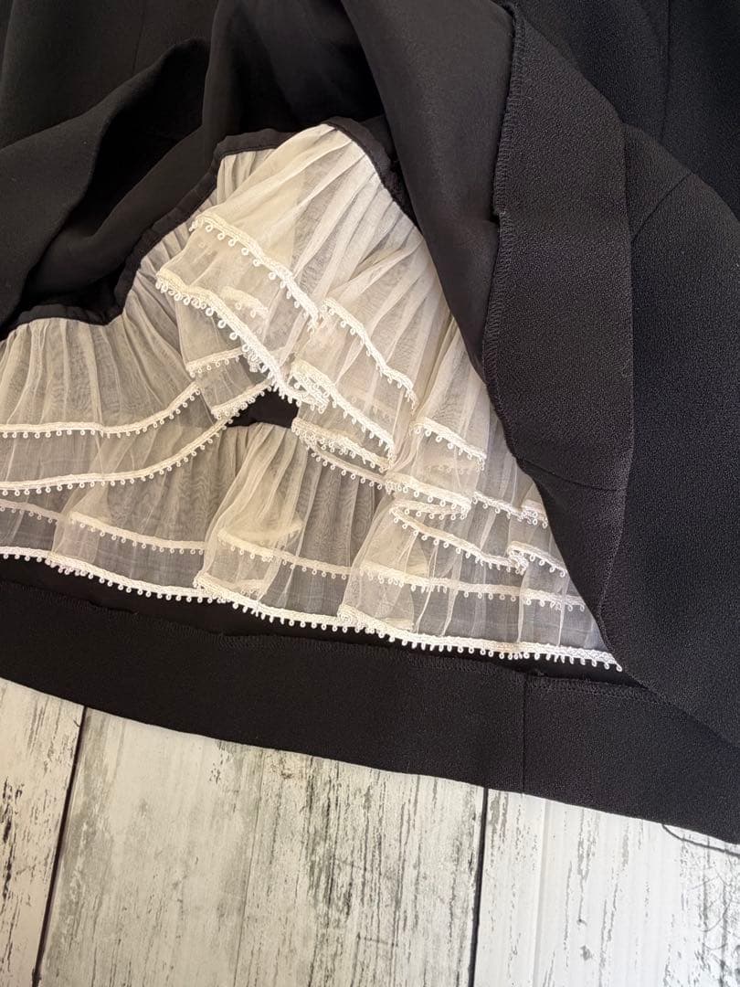 希少♡ディオール　ガリアーノ期　ドレスフレアワンピース　袖レース