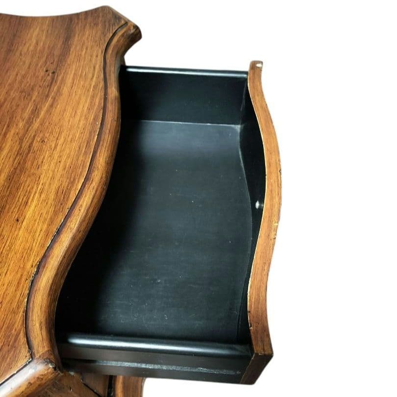 猫脚 チェスト2段 アンティーク ナイトテーブル/サイドテーブル/花台 猫足