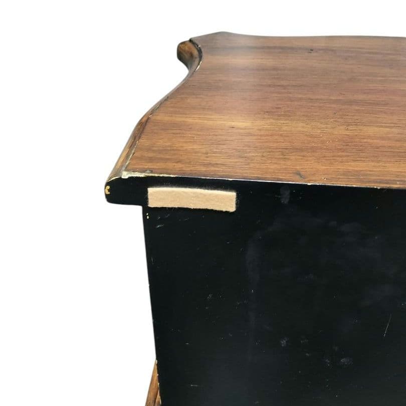 猫脚 チェスト2段 アンティーク ナイトテーブル/サイドテーブル/花台 猫足