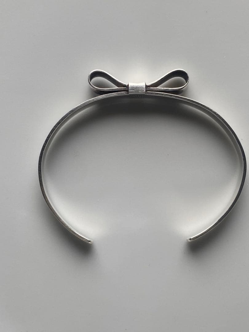 SILVER リボンバングル/バレエコア/レディース　em e.m.