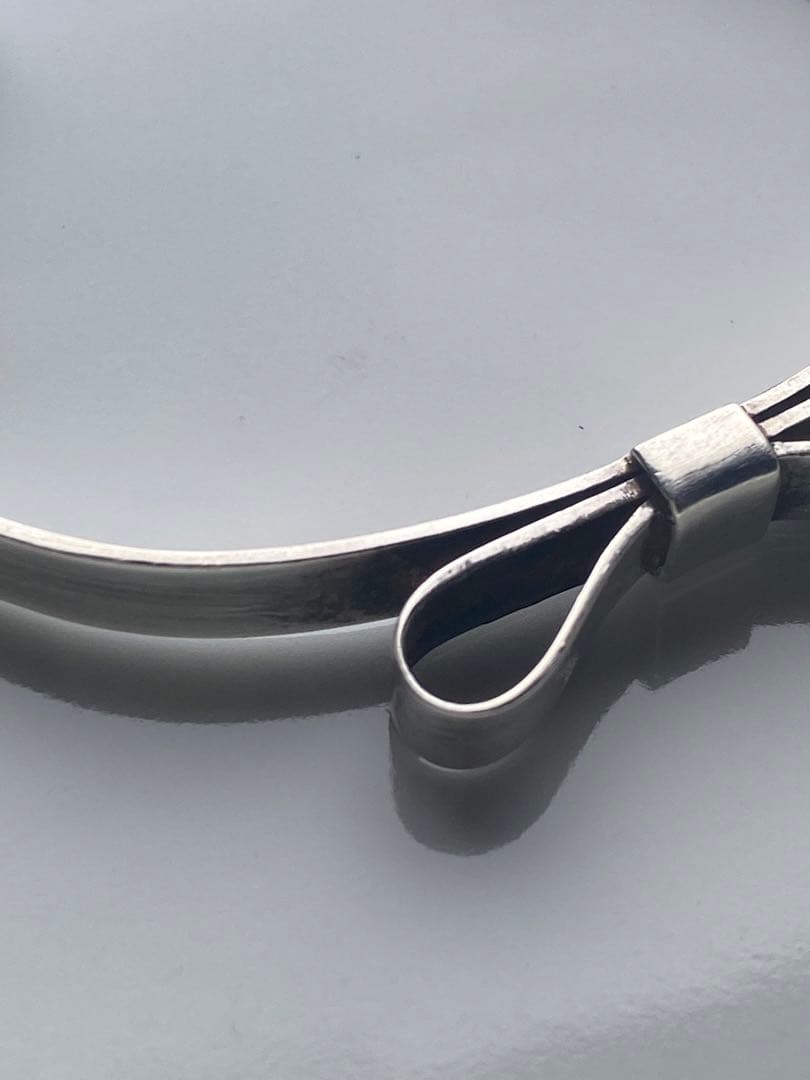 SILVER リボンバングル/バレエコア/レディース　em e.m.