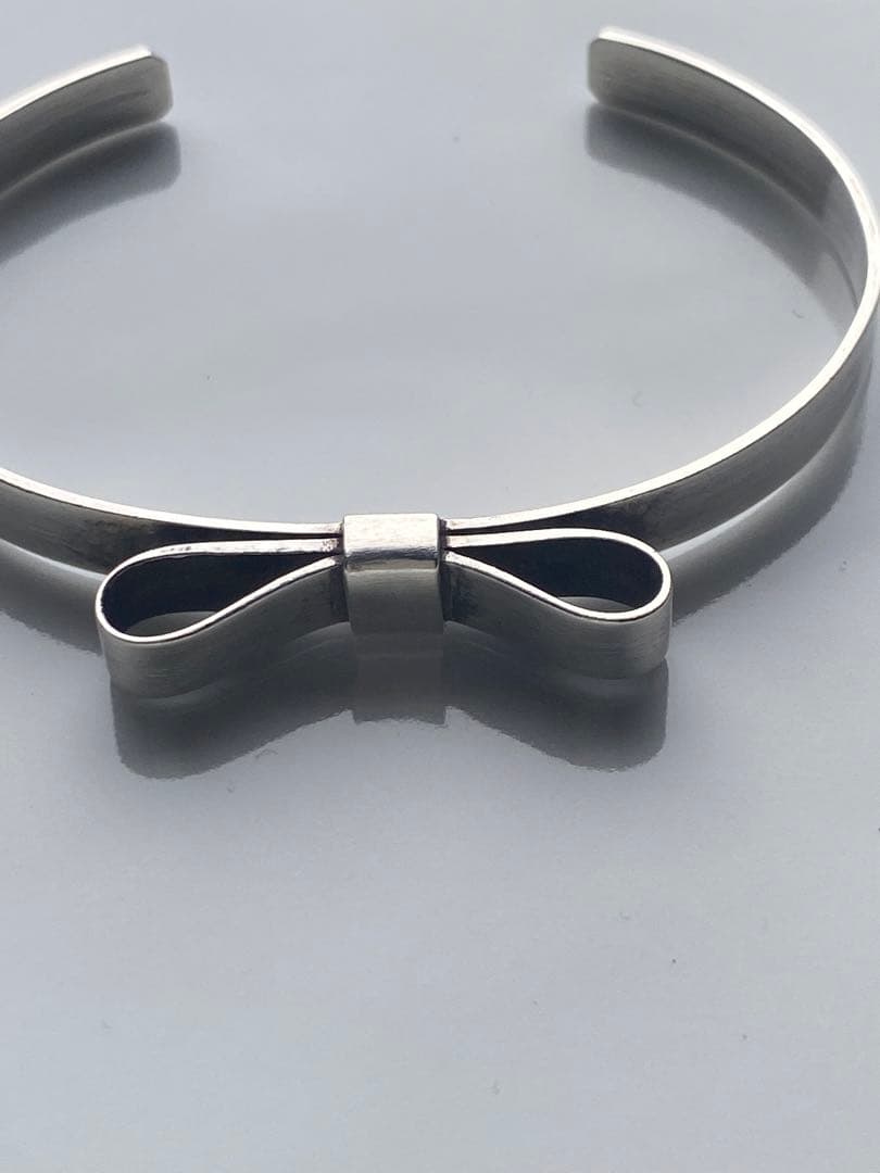 SILVER リボンバングル/バレエコア/レディース　em e.m.