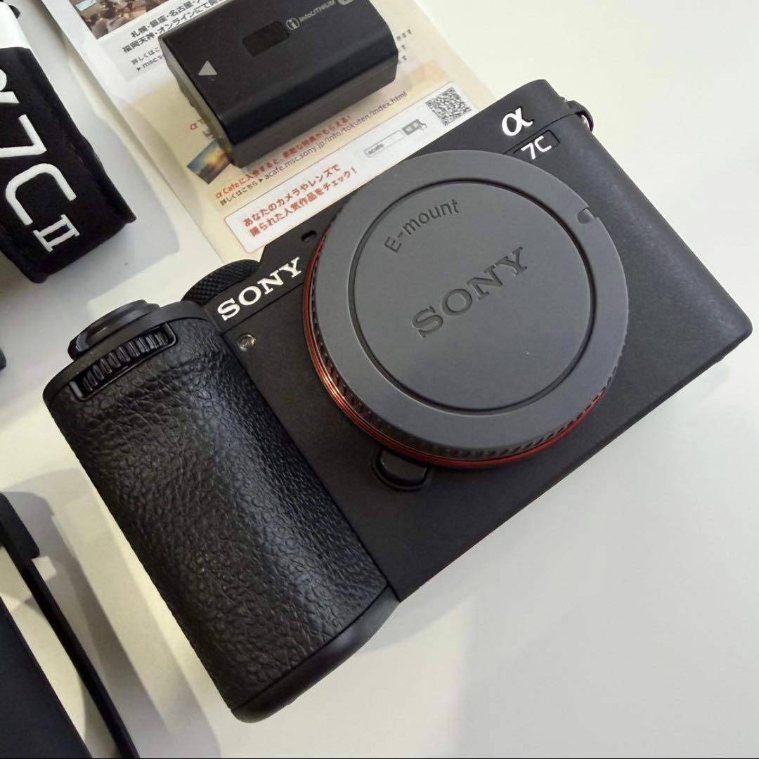 極美品 SONY a7C Ⅱ ブラック 付属品完備+シリコンカバー・SDカード