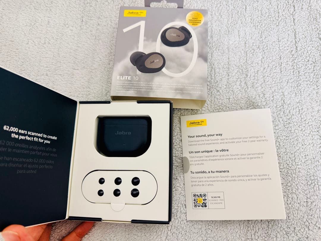 【美品】Jabra Elite 10 ワイヤレスイヤホン チタニウムブラック