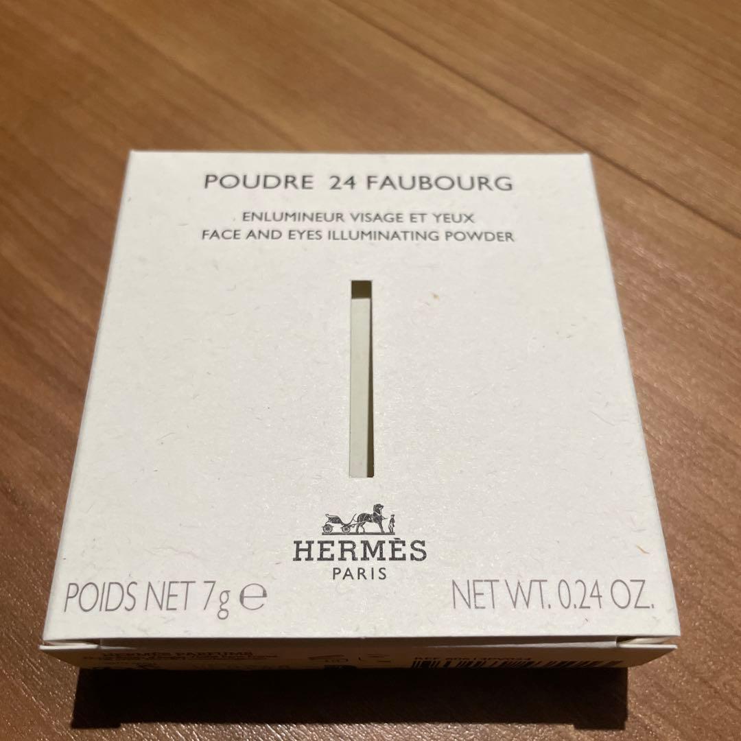 エルメス　フェイスパウダー　プードル24フォーブル　ピンクゴールド