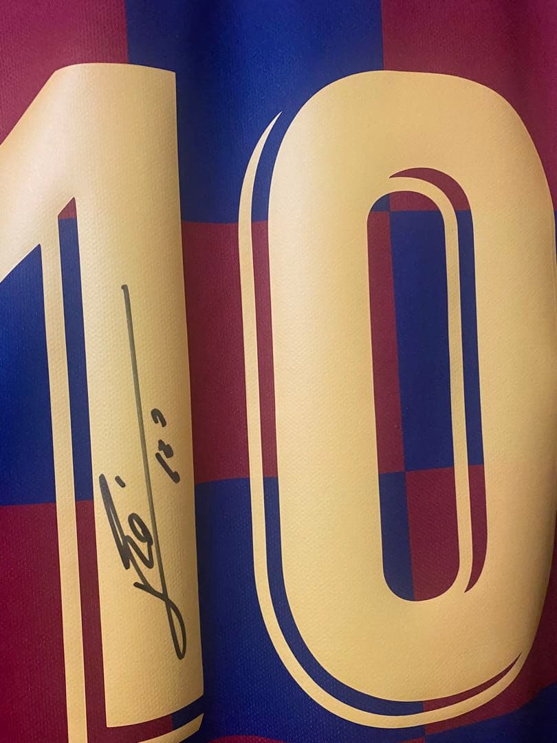 バルセロナ Icons リオネルメッシ直筆サイン入りユニフォーム 19/20