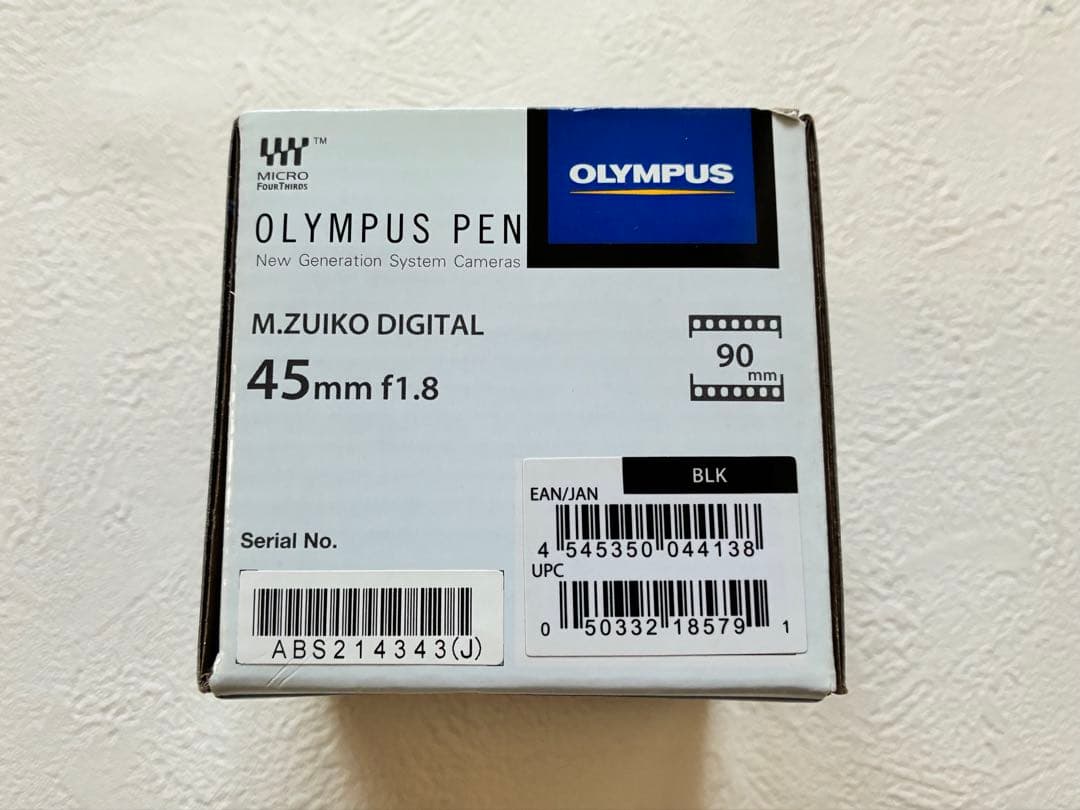 OLYMPUS M.ZUIKO DIGITAL 45mm f1.8 単焦点レンズ