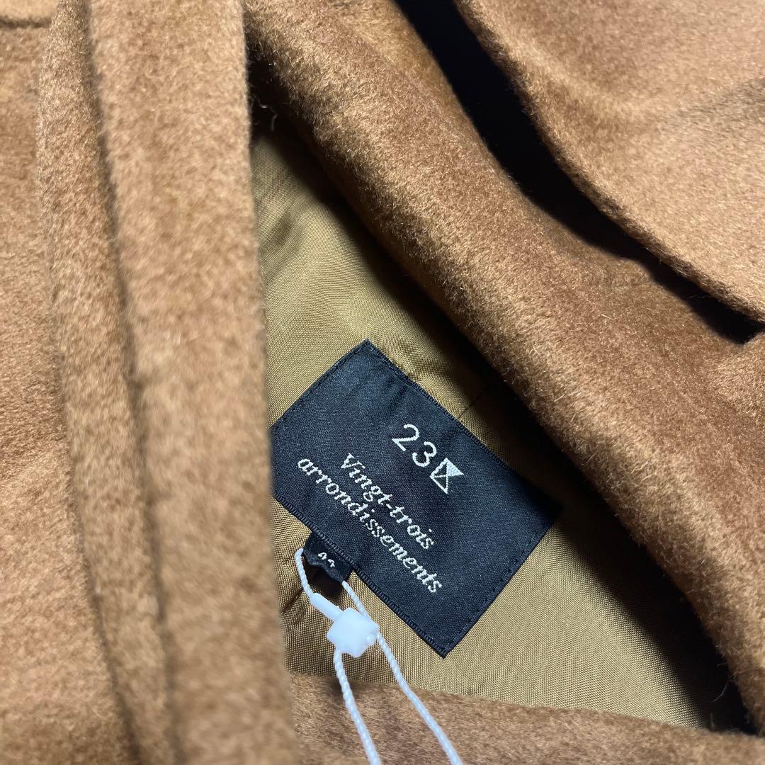 新品タグ　未使用　大きいサイズ44 23区　アンゴラ混コート