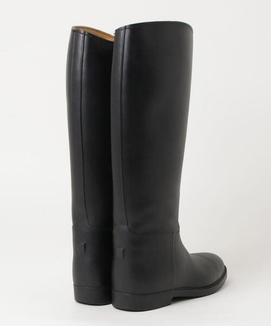 AIGLE エーグル　ブラックロングブーツ　長靴　ジョッキーブーツ