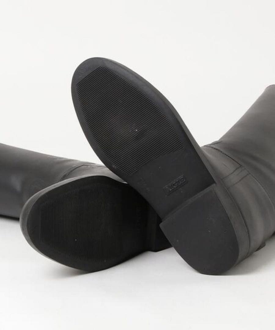 AIGLE エーグル　ブラックロングブーツ　長靴　ジョッキーブーツ