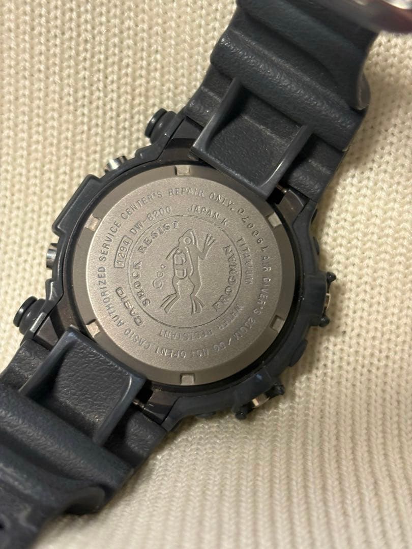 G-SHOCK FROGMAN チタン ブラック　DW-8200 フロッグマン