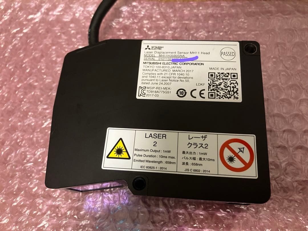 三菱電機　レーザ変位センサコントローラユニット　2セット4入力分