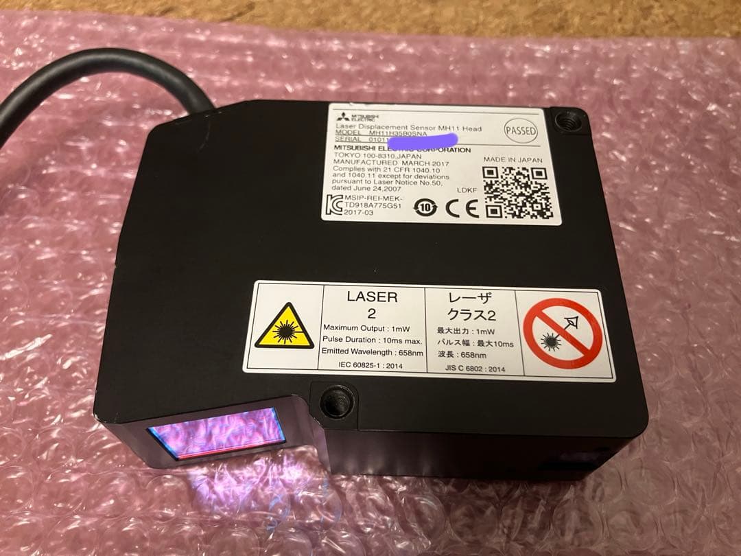 三菱電機　レーザ変位センサコントローラユニット　2セット4入力分