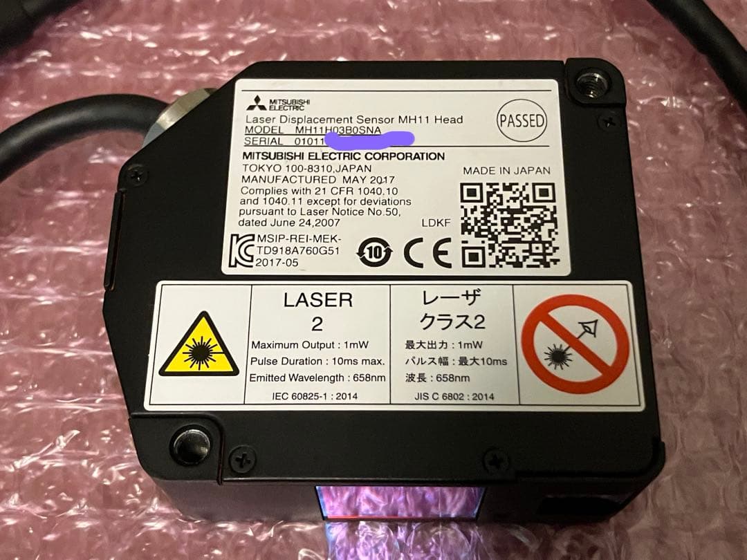 三菱電機　レーザ変位センサコントローラユニット　2セット4入力分