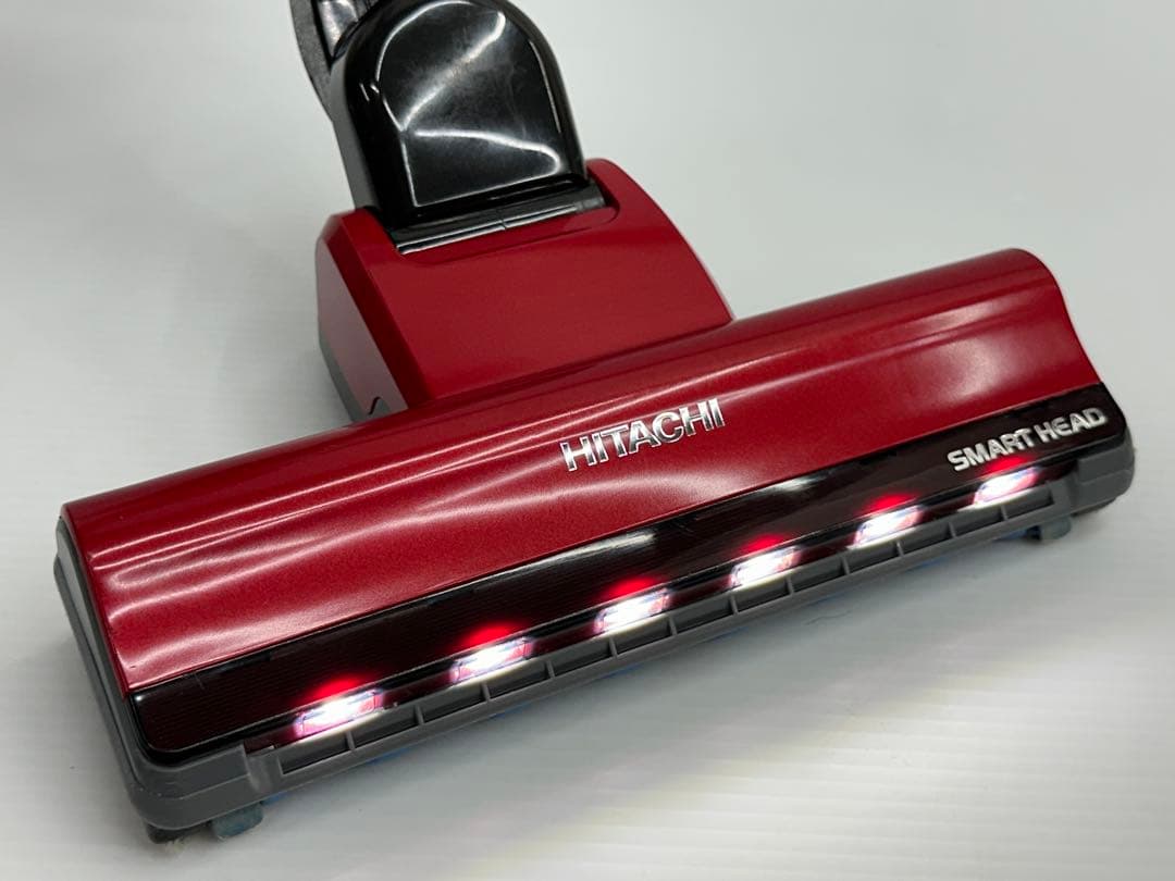 赤　日立　掃除機　美品　綺麗　 動作保証 D-DP15 パワーヘッド　回転ブラシ