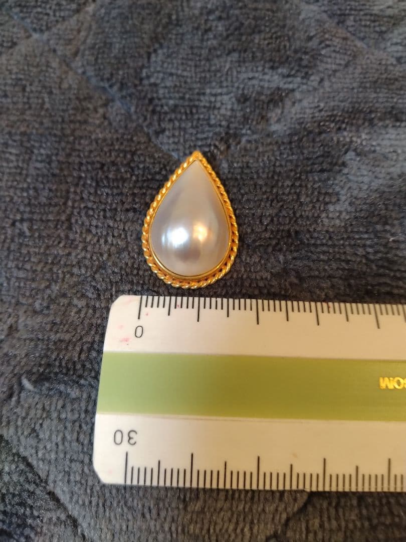 涙型パールチャーム K18ゴールドフレーム