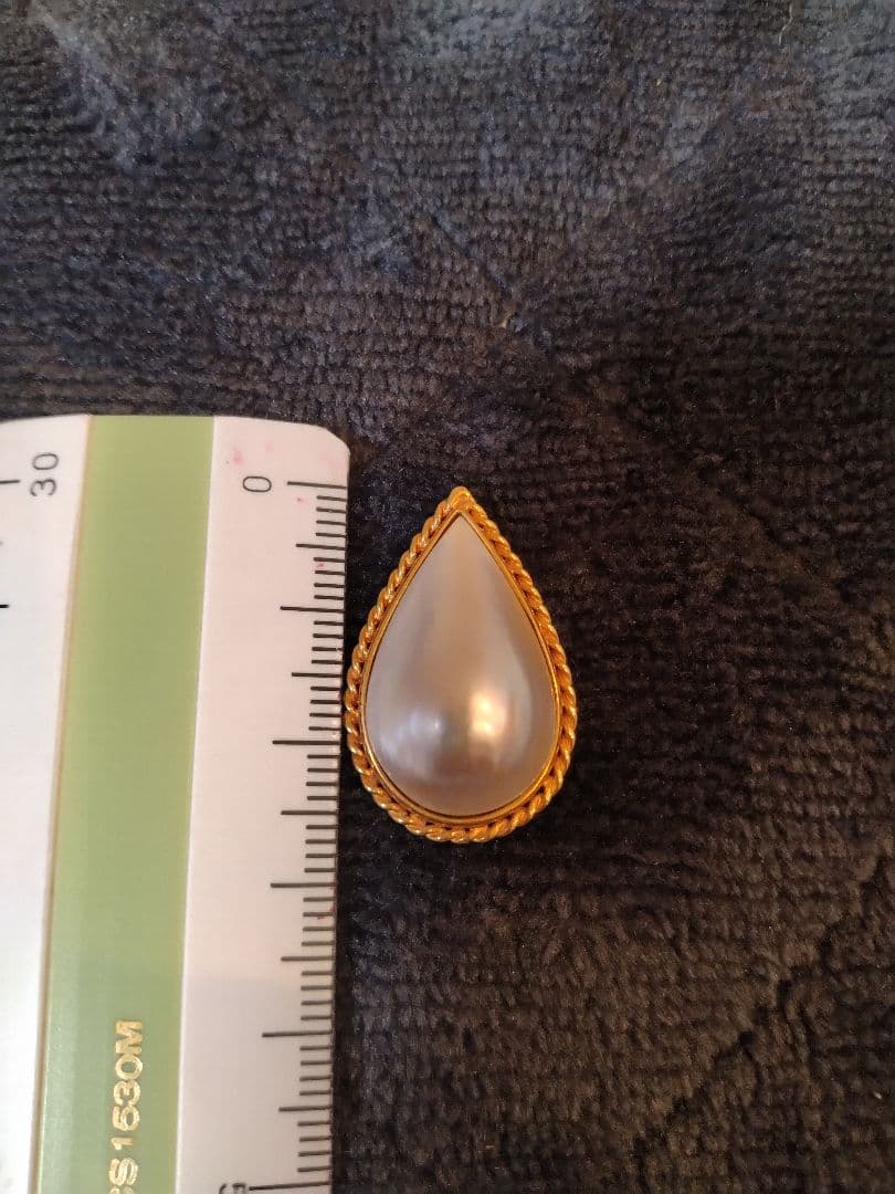涙型パールチャーム K18ゴールドフレーム