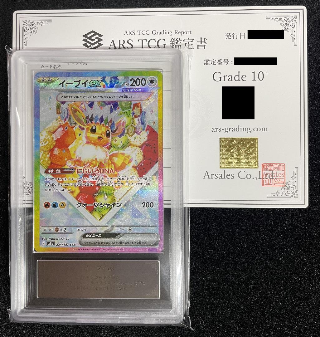 【ARS10+】イーブイex SAR 完美品 鑑定書付き テラスタルフェスex